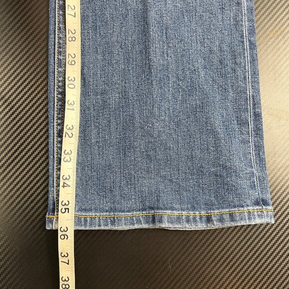 VS Victoria’s Secret Hipster Bootcut Blue Denim Jeans Size 10 TALL Y2K - Picture 11 of 13
